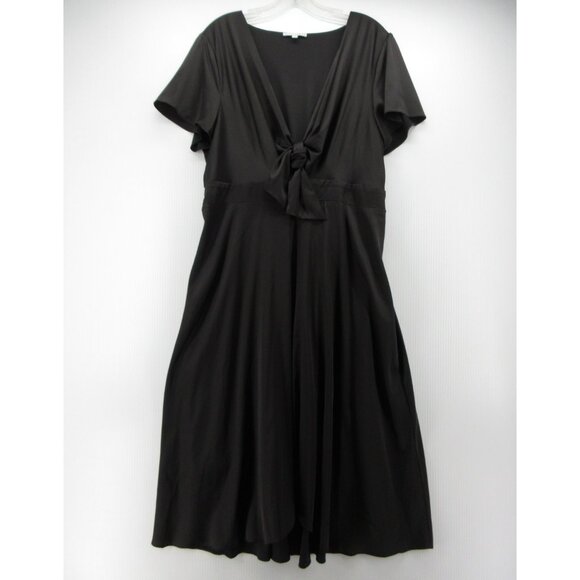 Baltic Born Dresses & Skirts - Black Tie-Front Women’s Dress